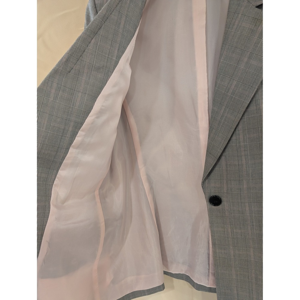 Evan Picone Suit Blazer Gray Plaid Career Business Women's Size 12‎ - Picture 6 of 9